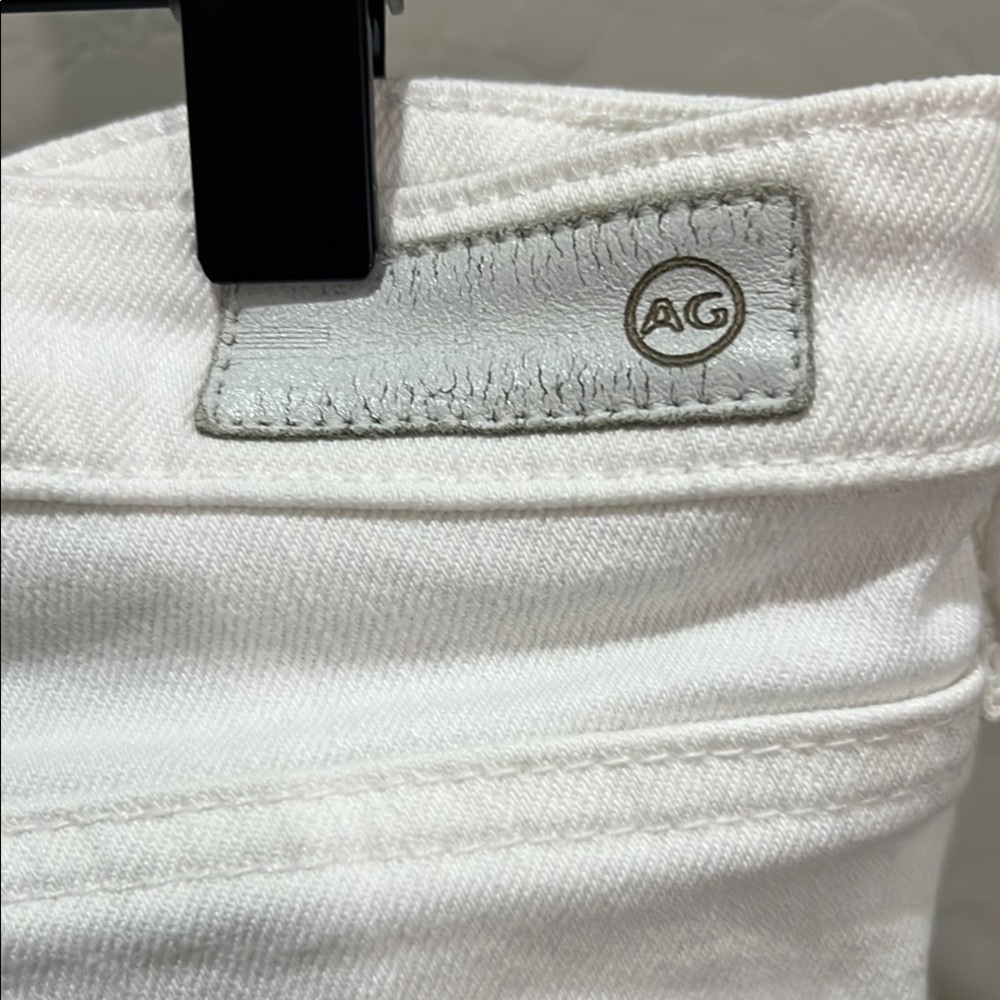 AG Adriano Goldschmidt Vintage White Jeans Prima Mid-Rise Cigarette Slim Skinny - Picture 4 of 15